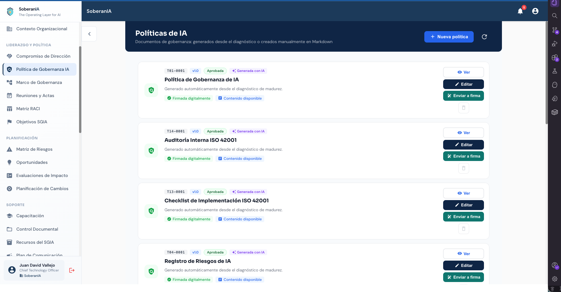 AI Policy with Digital Signature — screenshot
