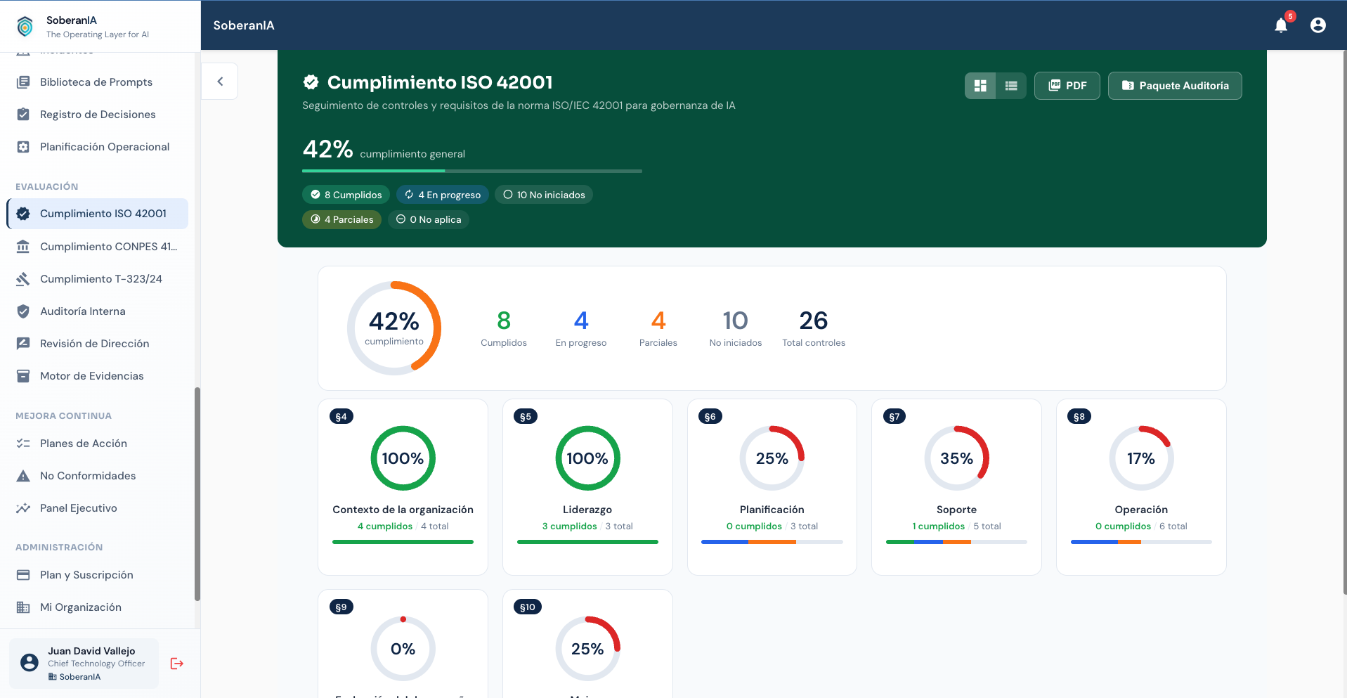 Compliance Tracking — screenshot