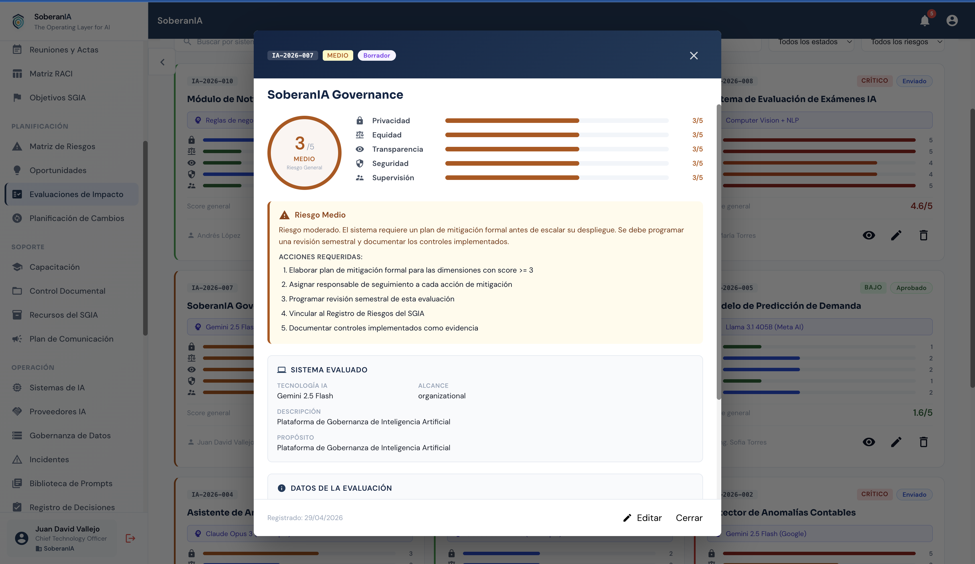 Algorithmic Impact Assessment — screenshot
